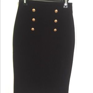 Black pencil skirt